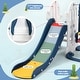 preview thumbnail 20 of 23, Toddler Slide and Swing Set 7 in 1 with Basketball Hoop