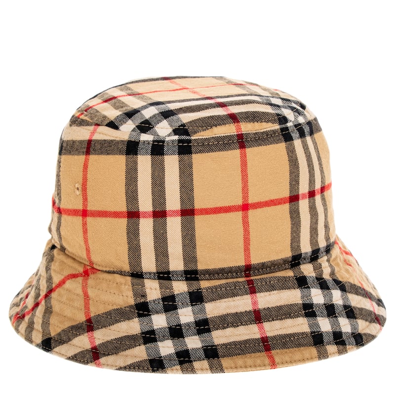 Burberry Check Cotton Bucket Hat - Adult XS (6 - 6 1/2)