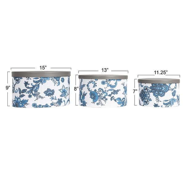 Household Essentials Nestable Hat Boxes with Faux Leather  display picture 1