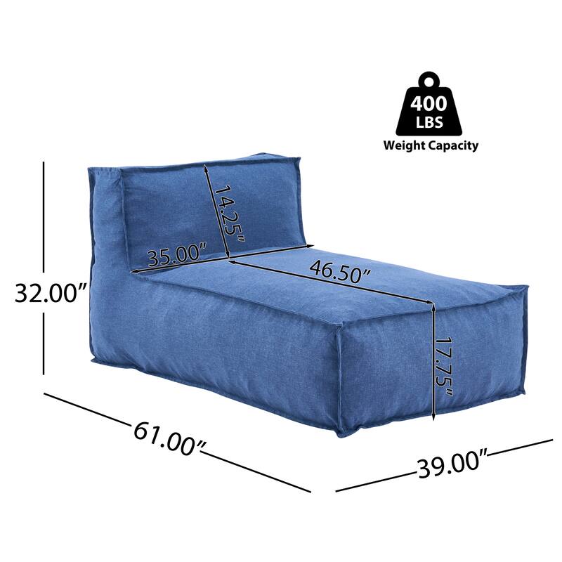 Christopher Knight Home- Harper Fabric Outdoor Bean Bag Lounger Chair