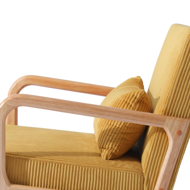 Set of 2 Mid-Century Upholstered Accent Chair with Cushion