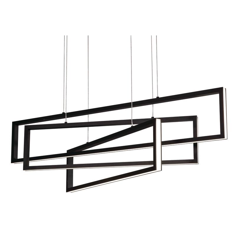 AFX Cole LED Pendant - Large 39 inch - Black