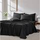 Vilano Series Extra Deep Pocket 6-piece Bed Sheet Set - King - Black