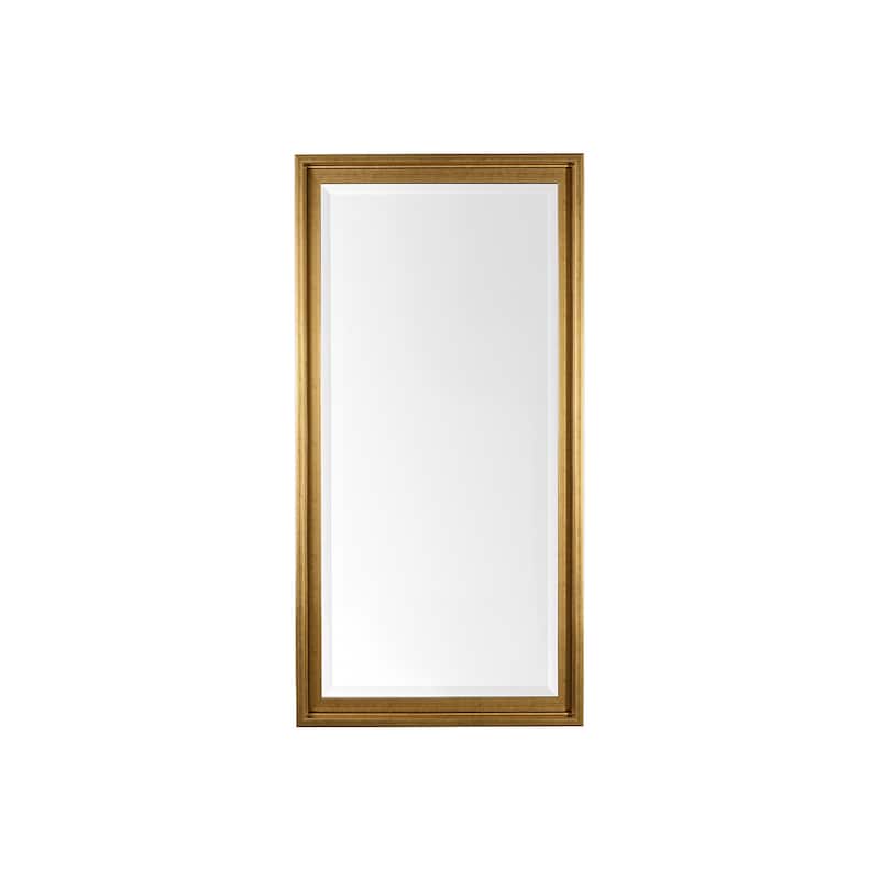 HomeRoots 53" Gold Framed Bathroom Vanity Mirror - 28.38 in. x 52.75 in. x 2.50 in.