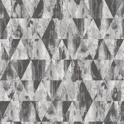 Galerie Wallcoverings Grunge Rusty Triangles Non-woven Matte Wallpaper Roll