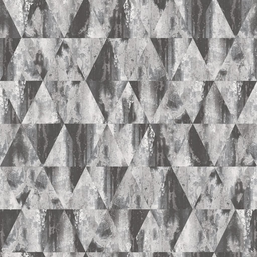 Galerie Wallcoverings Grunge Rusty Triangles Non-woven Matte Wallpaper Roll