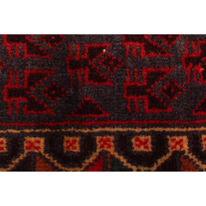 ECARPETGALLERY Hand-knotted Teimani Dark Grey Wool Rug - 2'9 x 4'2