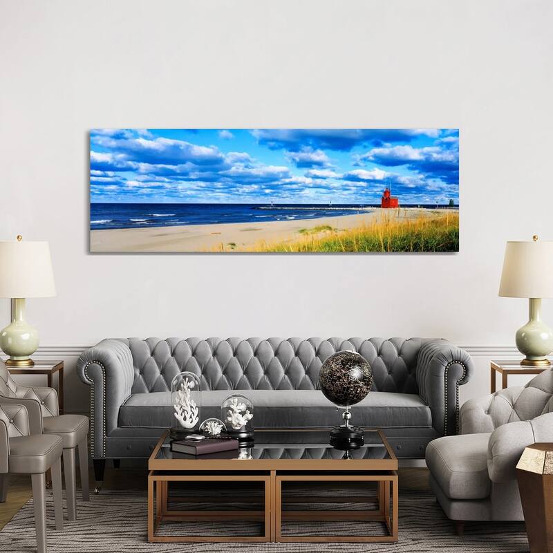 iCanvas "Big Red Lighthouse, Holland, Michigan, USA" by Panoramic Images Canvas Print
