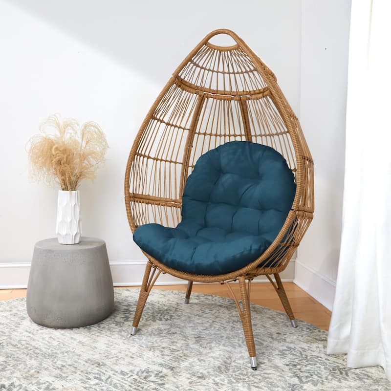 Sorra Home Indoor Suede Egg Chair Replacement Cushion (Cushion Only)