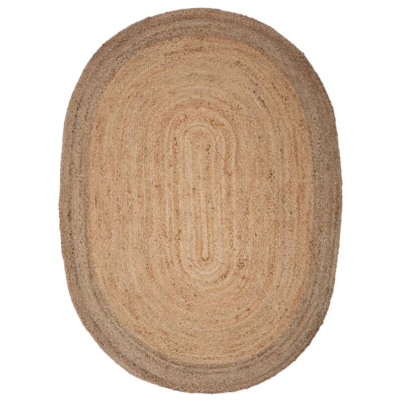 Sevita Braided Organic Jute Farmhouse Area Rug