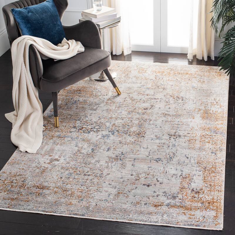 SAFAVIEH Limitee Vernetta Abstract Distressed Rug - 8' x 10' - Beige/Beige