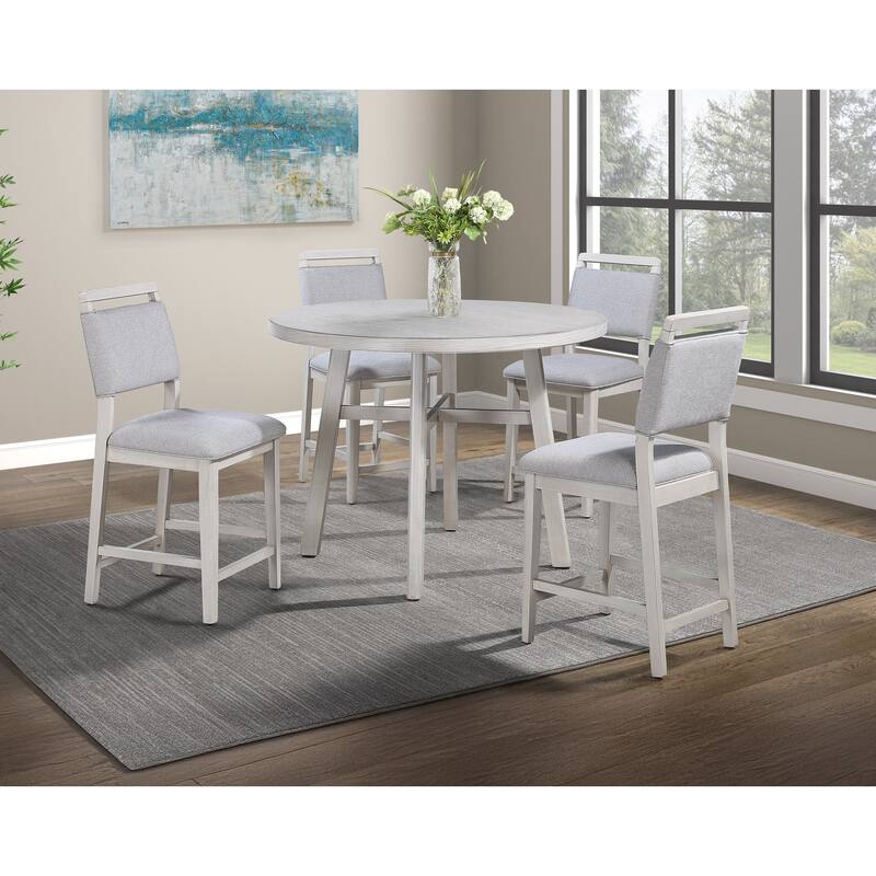 Contemporary Dining Chairs Set of 2 Light Gray Fabric Cushion Side Chairs Kitchen Dining Room Furniture Dark Finish