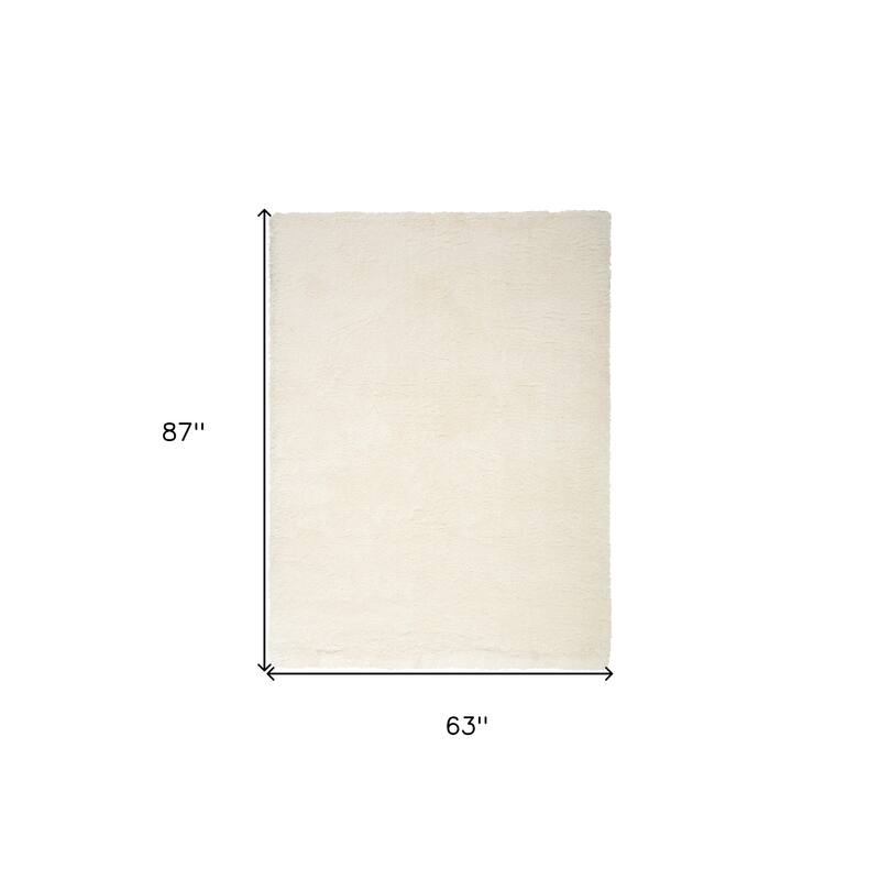 Power Loomed Stain Resistant Soft Area Rug - 87' X '63' X '1.58