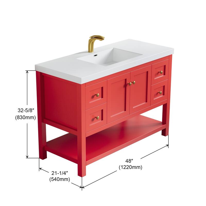 Winslow 48" Single Bathroom Vanity Set