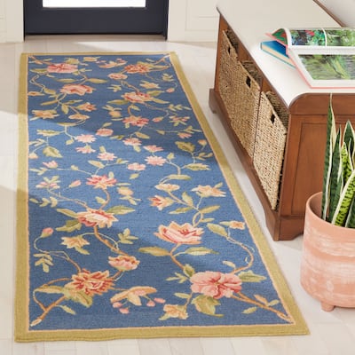 SAFAVIEH Handmade Chelsea Alexandr Floral French Country Wool Rug