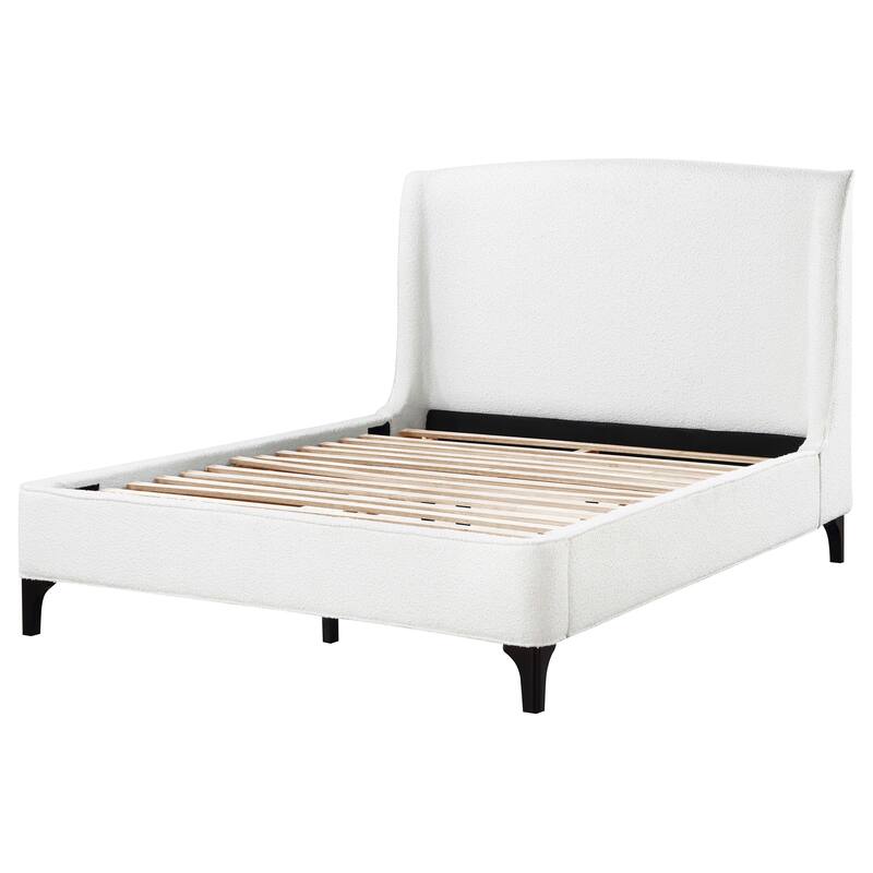 Mosby Contemporary Boucle Upholstered Wingback Bed