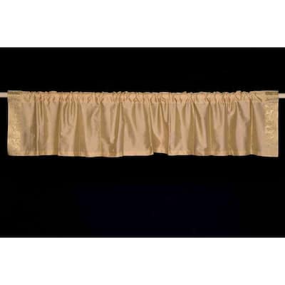 Golden - Rod Pocket Top It Off handmade Sari Valance - Pair