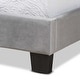 preview thumbnail 8 of 18, Tamira Contemporary Glam Velvet Fabric Twin Size Panel Bed