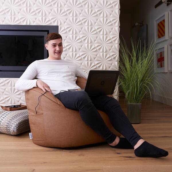 big joe massage vibe bean bag chair overstock 28285606