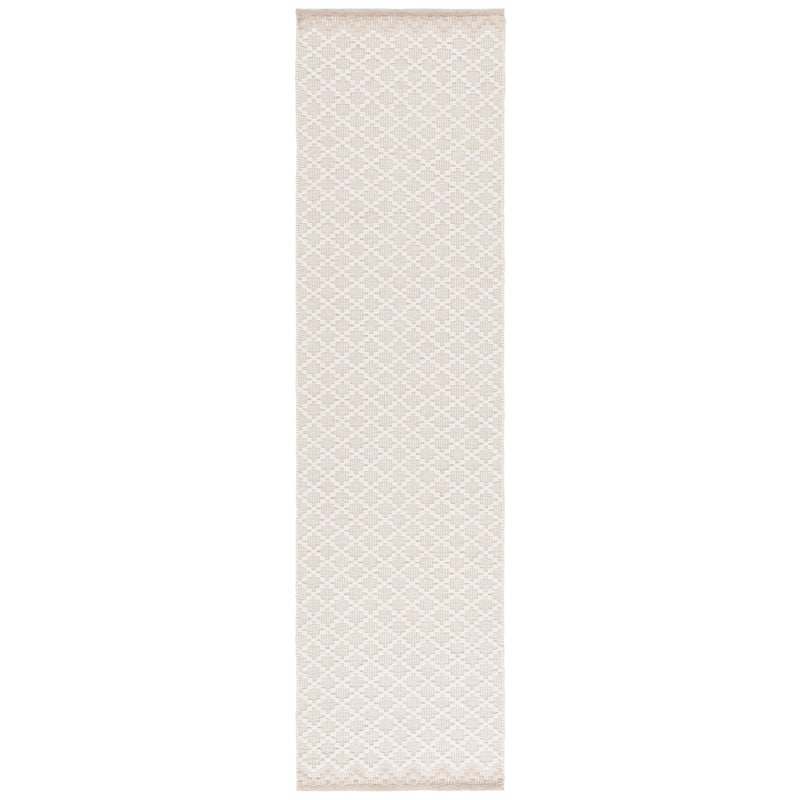 SAFAVIEH Hand-Woven Vermont Dedra Transitional Wool Rug - 2'3" x 9' Runner - Beige/Ivory