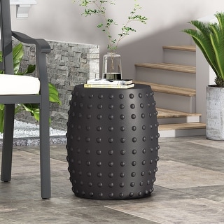 Ospery Outdoor  Lightweight Concrete Side Table by Christopher Knight Home