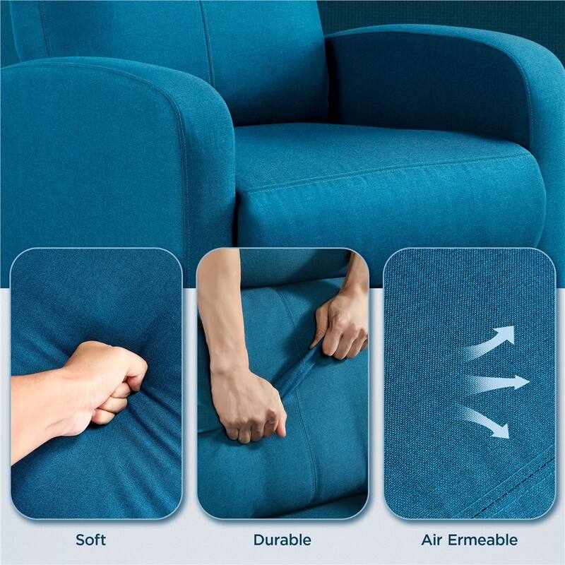 Yaheetech Modern Recliner Chair Fabric Recliner Sofa Bed Bath