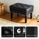 preview thumbnail 36 of 42, Glitzhome 22"W Mid-century PU Leather Tufted Ottoman Foot Stool
