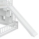 preview thumbnail 16 of 17, Twin over Twin Bunk Bed with Safety Guardrails,Pine Solid Wooden Kids Beds with Slide and Storage Staircase