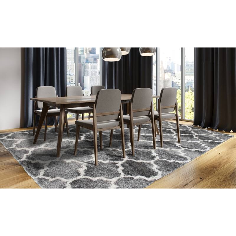 Noori Rug Lux Ava Trellis 2-Inch Shag Rug