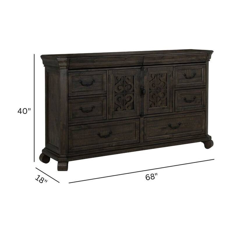 Magnussen Home Bellamy Peppercorn Drawer Dresser