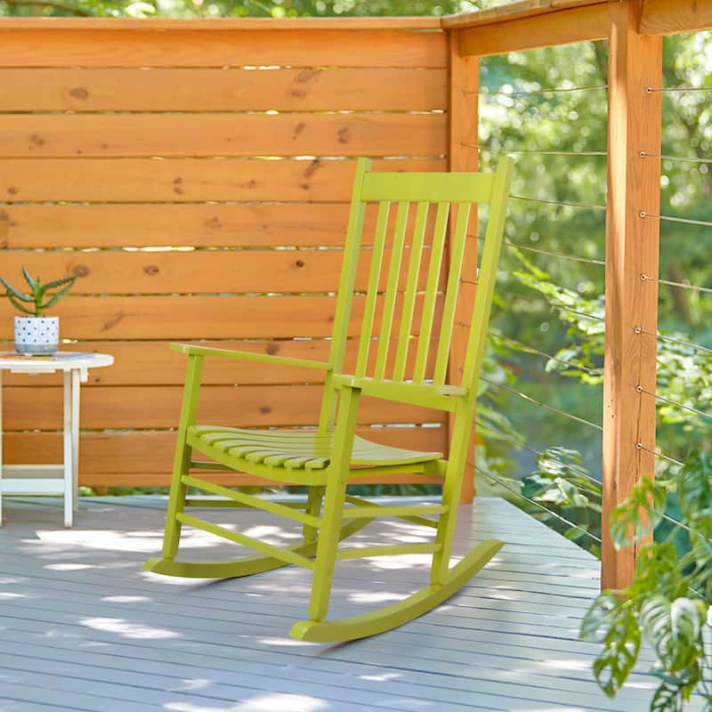 Porch & Den Steeplechase Genuine Hardwood Rocking Chair