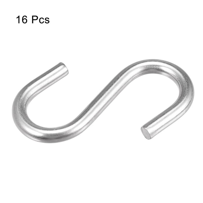 S Hooks Stainless Steel Hanger for Hanging Objects in Kitchen, Garden