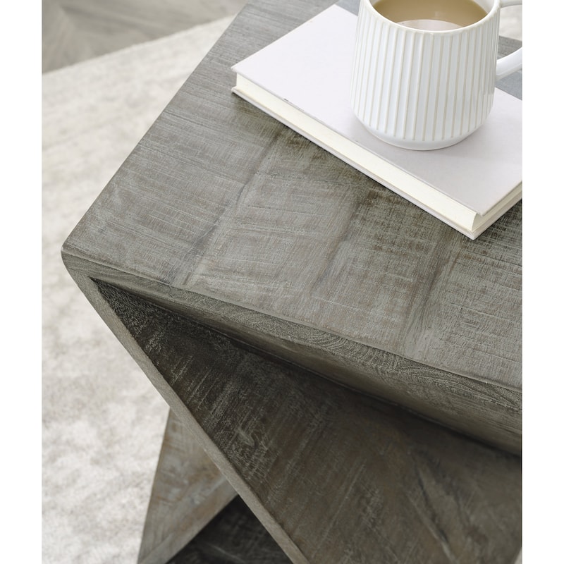 Signature Design by Ashley Zalemont Accent Table - 14"W x 14"D x 22"H