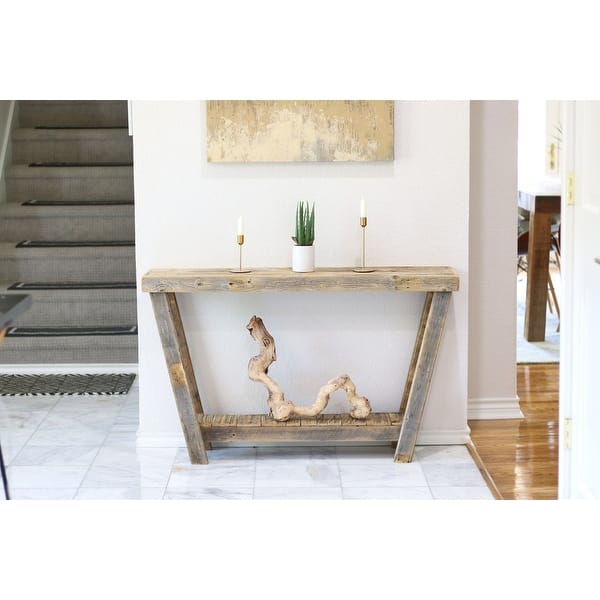 Inverted A-Frame Console Table (Natural) - Bed Bath & Beyond - 38444711
