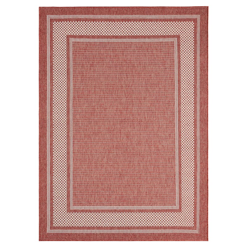 Home Dynamix Tripoli Julie Modern Border Indoor/Outdoor Area Rug
