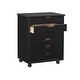 preview thumbnail 19 of 23, Bridgton 6-drawer Wide Rolling Storage Chest Cart Black