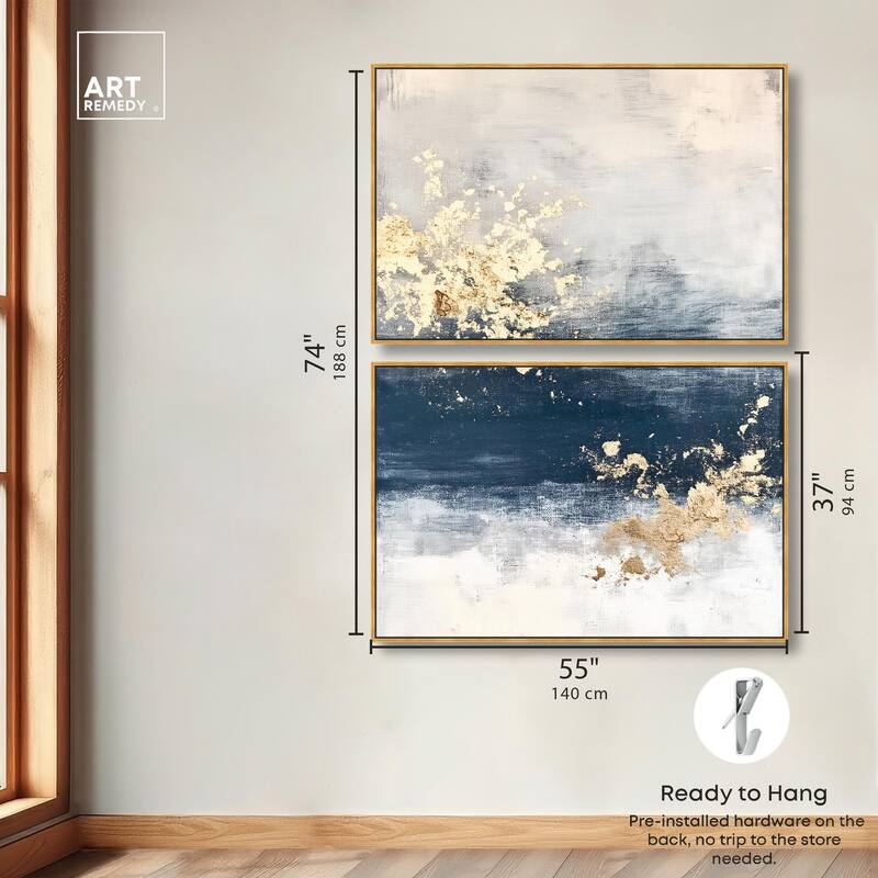 Inner Cosmos I Canvas Set of 2 by Art Remedy