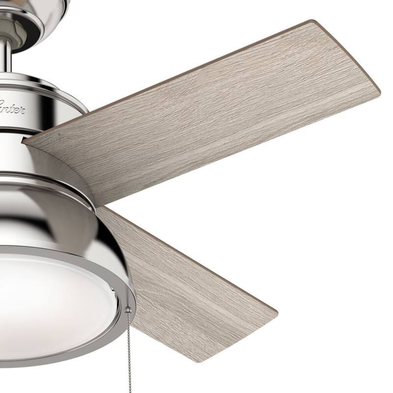 Hunter 36" Loki Ceiling Fan with LED Light - Bedrooms, Home Office, Laundry - Rustic, Farmhouse