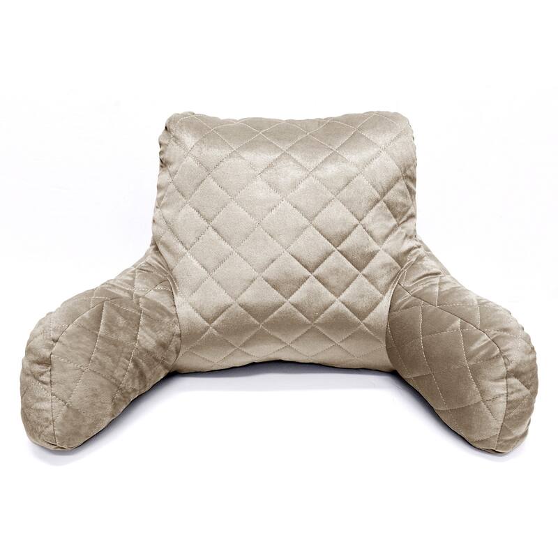Velvet Do-It-Yourself Bedrest Reading Pillow Cover and Filling