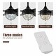 preview thumbnail 3 of 17, Bronze Crystal Fandelier 4-Blades Ceiling Fan with Light and Remote