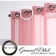 preview thumbnail 8 of 33, Aurora Home Linen-Textured Semi-Sheer Bronze Grom Curtain Panels Panels of 2-84" & 96" 52X84 - Mauve