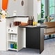 preview thumbnail 4 of 8, Gymax Front Reception Counter Desk Checkout Office Desk w/Open Shelf &
