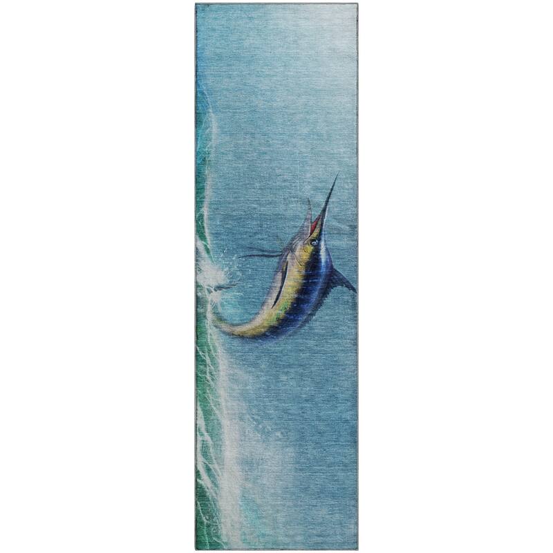 Premium Washable Super Soft Swordfish Fishing Mayfield Rug