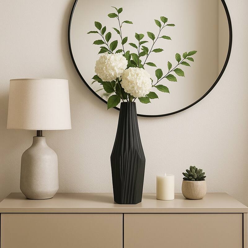 Aluminum Metal Balaz Asymmetrical Sculpted Vase