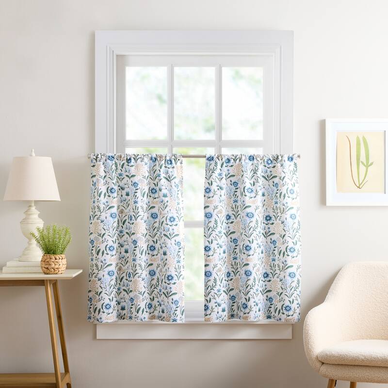 Curtainworks Lena Valance or Tier Pair Curtain Collection - 36-in Tier Pair