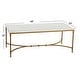 preview thumbnail 12 of 15, Genuine Marble and Metal Coffee Table