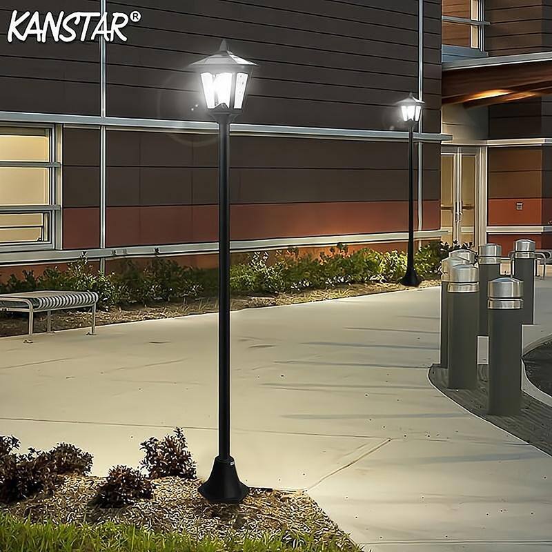 2 Pack 67" Solar Lamp Post Light Adjustable Waterproof LED Outdoor Street Light - 67''