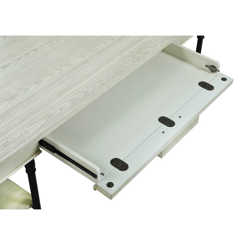 Corvus Ursula 59" 1-Drawer Wooden Computer Writing Desk