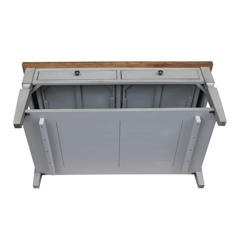 Vista Solid Wood Coffee Table - 48"W x 28"D x 20"H