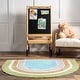 preview thumbnail 18 of 37, Nuloom Nydia SpinClean Circular Kids Machine Washable Area Rug